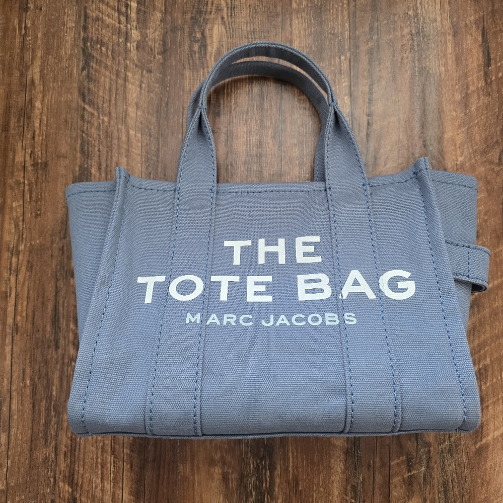 Marc Jacob’s “The Tote Bag” Blue Small Canvas NWT